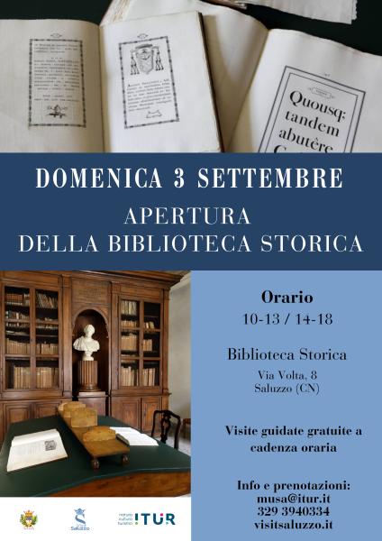 Apertura della Biblioteca storica di Saluzzo