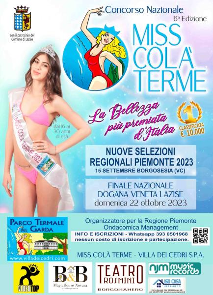 Piemonte per Miss colà Terme